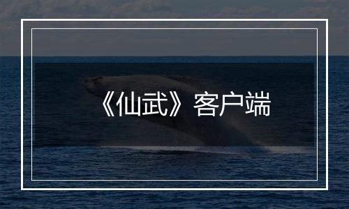 《仙武》客户端