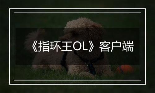 《指环王OL》客户端