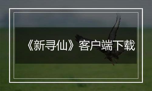 《新寻仙》客户端下载