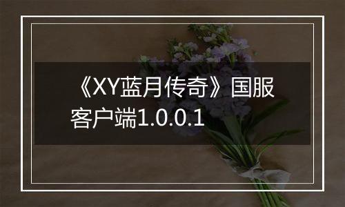 《XY蓝月传奇》国服客户端1.0.0.1