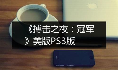 《搏击之夜：冠军》美版PS3版