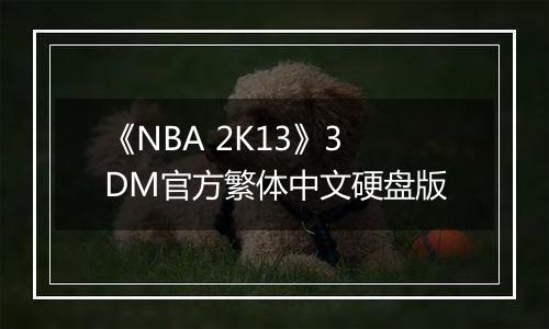 《NBA 2K13》3DM官方繁体中文硬盘版