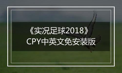 《实况足球2018》CPY中英文免安装版