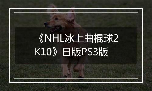 《NHL冰上曲棍球2K10》日版PS3版