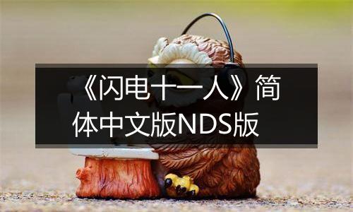 《闪电十一人》简体中文版NDS版