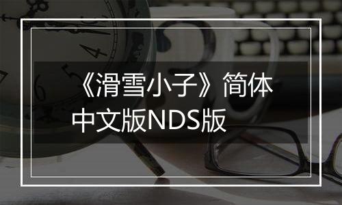 《滑雪小子》简体中文版NDS版