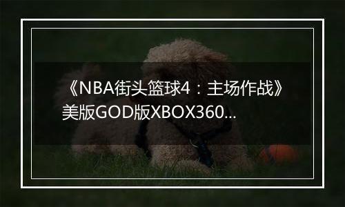 《NBA街头篮球4：主场作战》美版GOD版XBOX360版