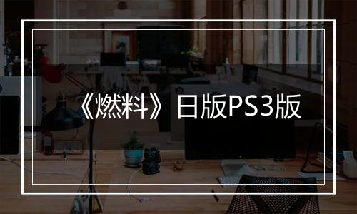 《燃料》日版PS3版