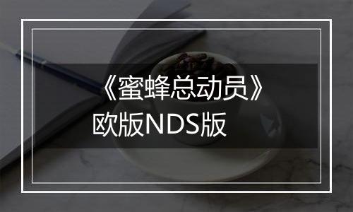 《蜜蜂总动员》欧版NDS版