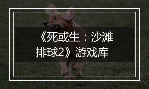 《死或生：沙滩排球2》游戏库