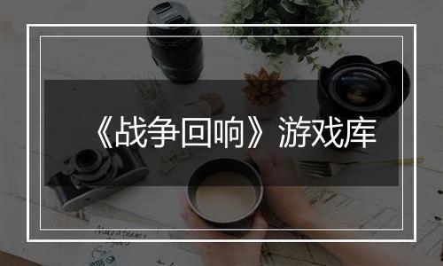 《战争回响》游戏库