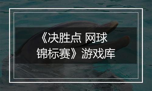 《决胜点 网球锦标赛》游戏库