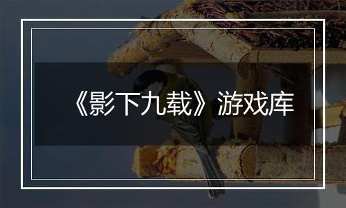《影下九载》游戏库