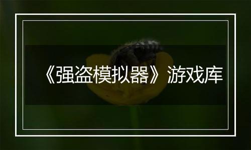 《强盗模拟器》游戏库