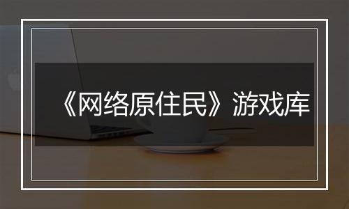 《网络原住民》游戏库
