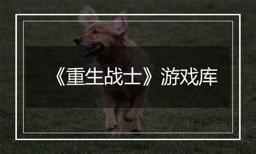 《重生战士》游戏库