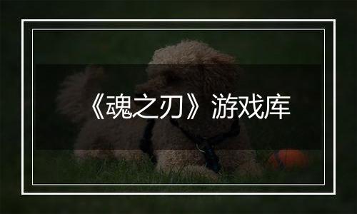 《魂之刃》游戏库