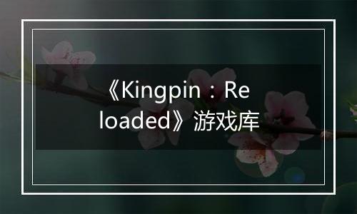 《Kingpin：Reloaded》游戏库
