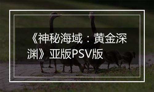 《神秘海域：黄金深渊》亚版PSV版
