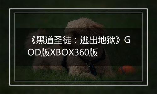 《黑道圣徒：逃出地狱》GOD版XBOX360版