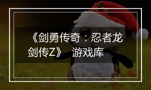 《剑勇传奇：忍者龙剑传Z》  游戏库