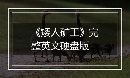 《矮人矿工》完整英文硬盘版
