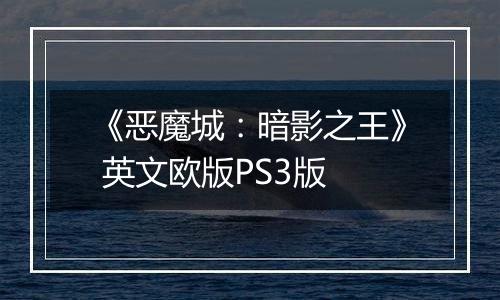 《恶魔城：暗影之王》 英文欧版PS3版