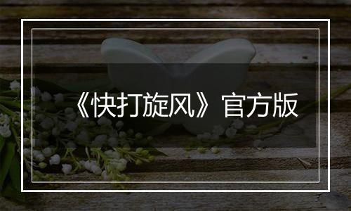 《快打旋风》官方版