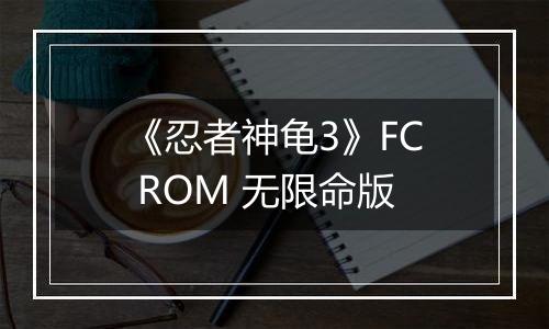 《忍者神龟3》FC ROM 无限命版