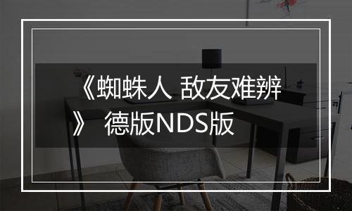 《蜘蛛人 敌友难辨》 德版NDS版