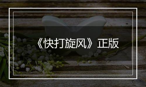 《快打旋风》正版