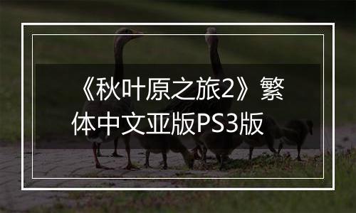 《秋叶原之旅2》繁体中文亚版PS3版