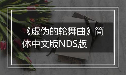 《虚伪的轮舞曲》简体中文版NDS版