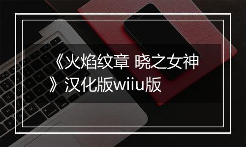 《火焰纹章 晓之女神》汉化版wiiu版