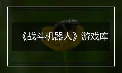 《战斗机器人》游戏库