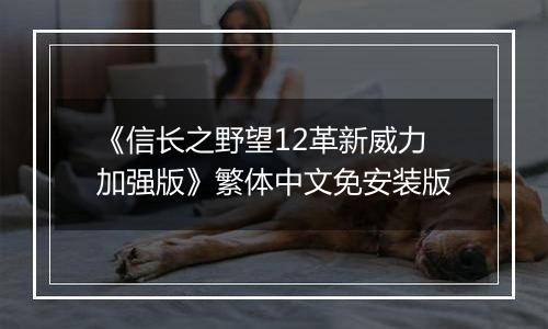 《信长之野望12革新威力加强版》繁体中文免安装版