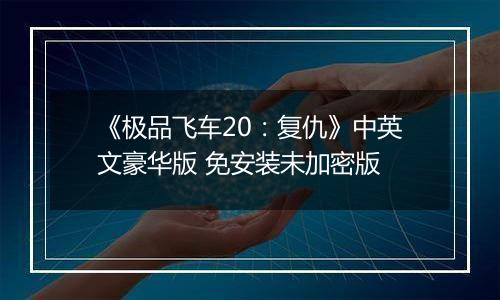 《极品飞车20：复仇》中英文豪华版 免安装未加密版