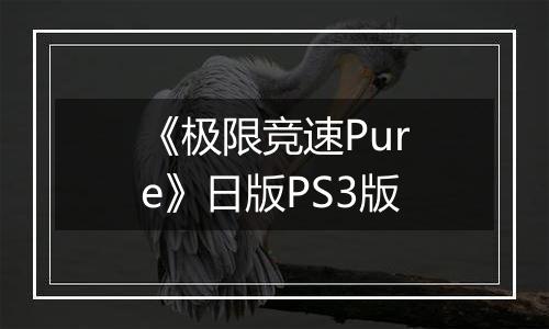 《极限竞速Pure》日版PS3版