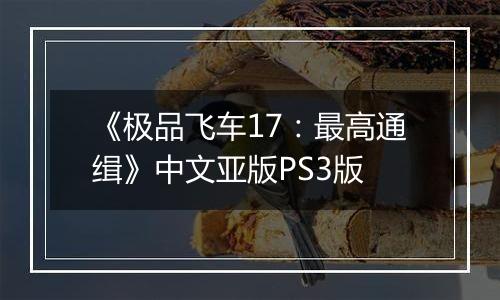 《极品飞车17:最高通缉》中文亚版PS3版