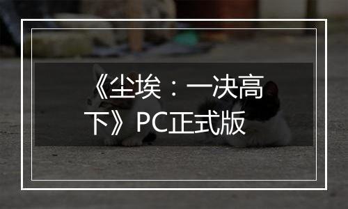 《尘埃：一决高下》PC正式版