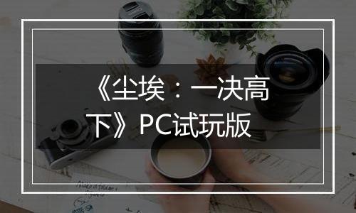 《尘埃：一决高下》PC试玩版