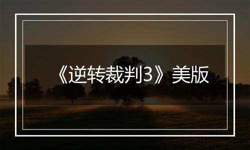 《逆转裁判3》美版