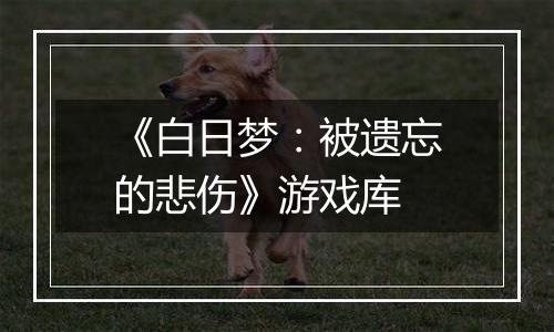 《白日梦：被遗忘的悲伤》游戏库