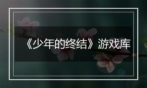 《少年的终结》游戏库