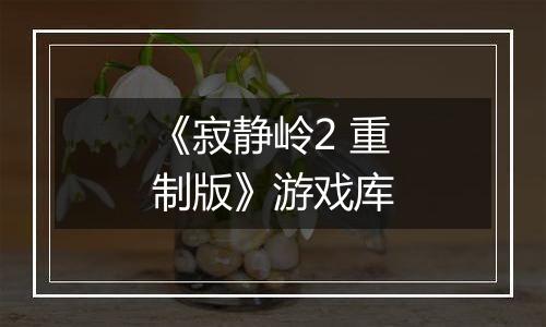 《寂静岭2 重制版》游戏库