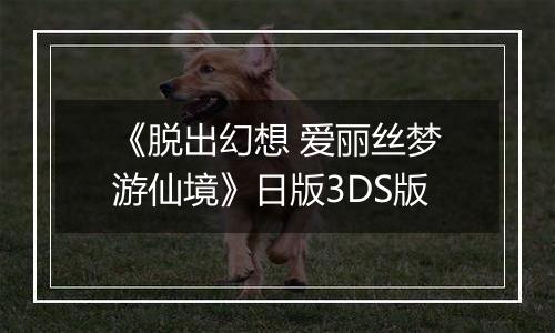 《脱出幻想 爱丽丝梦游仙境》日版3DS版