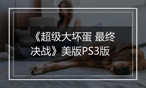 《超级大坏蛋 最终决战》美版PS3版
