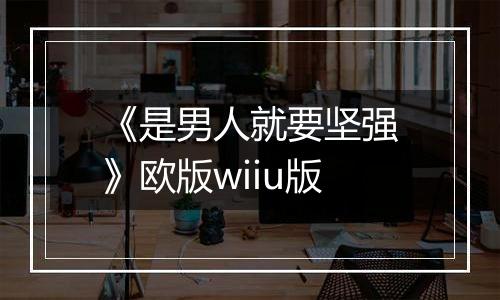 《是男人就要坚强》欧版wiiu版
