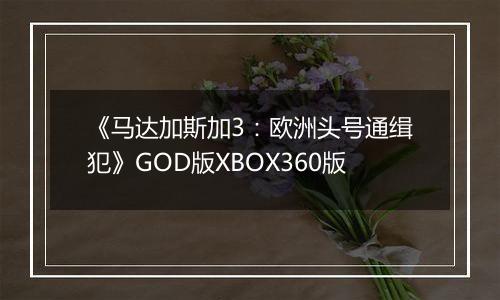 《马达加斯加3：欧洲头号通缉犯》GOD版XBOX360版