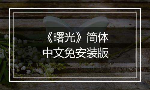 《曙光》简体中文免安装版
